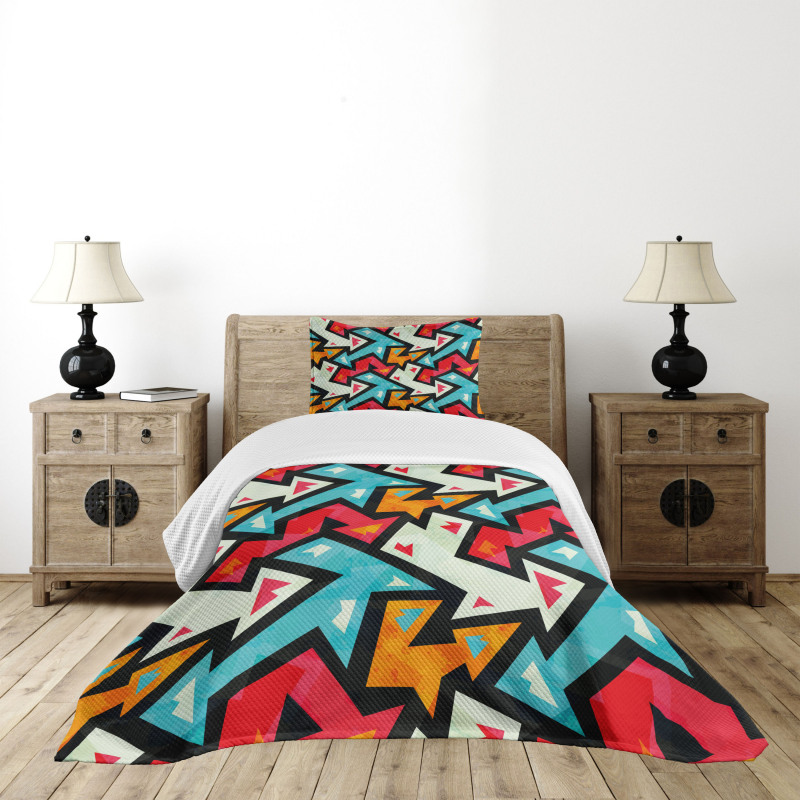 Psychedelic Arrows Bedspread Set