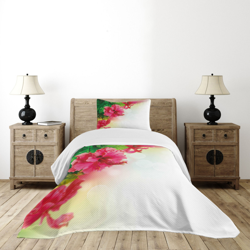 Fragrance Blossoms Garden Bedspread Set