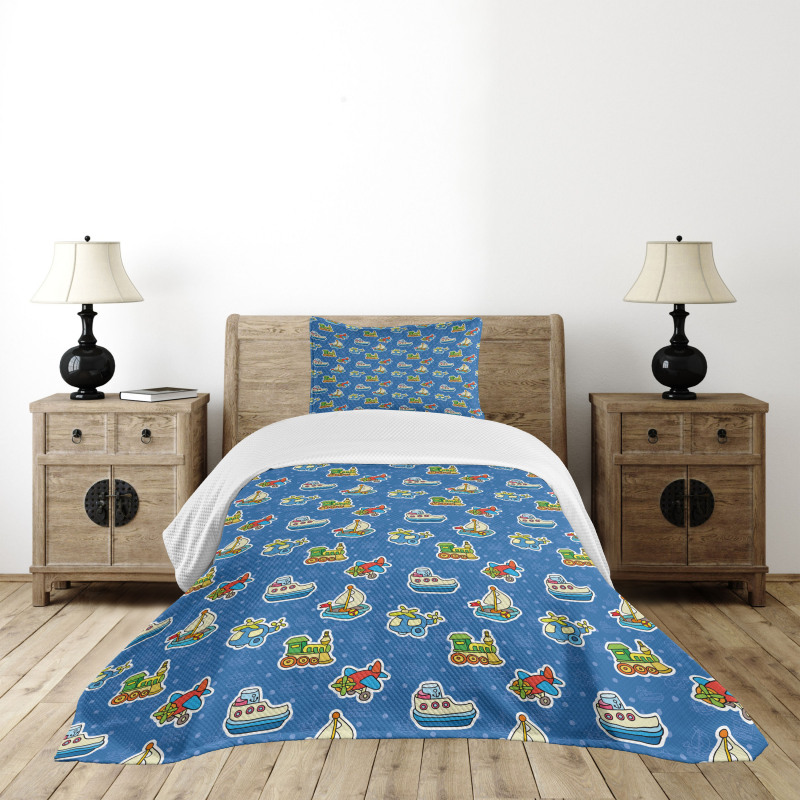 Toys Pattern Artwork Bedspread Set