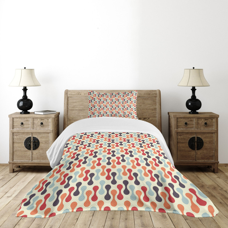 Vertical Abstract Form Bedspread Set