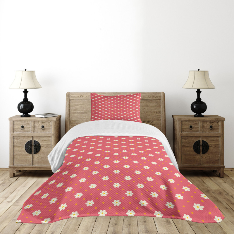 Pattern Daisy Bedspread Set