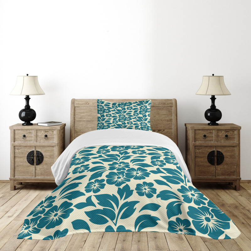 Flower Bloom Spring Bedspread Set