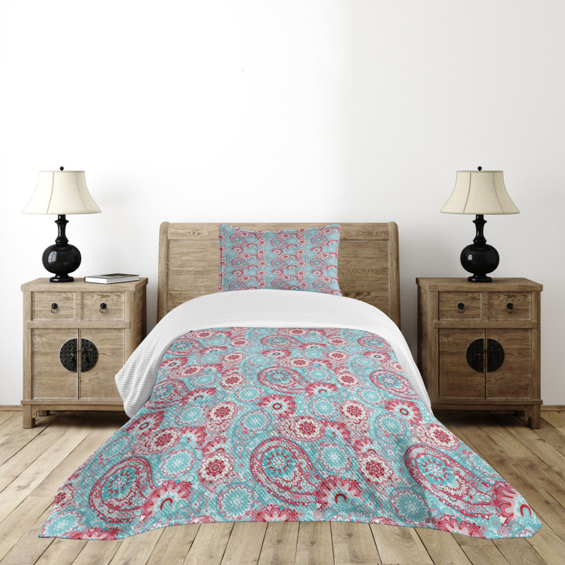 Oriental Spring Flowers Bedspread Set