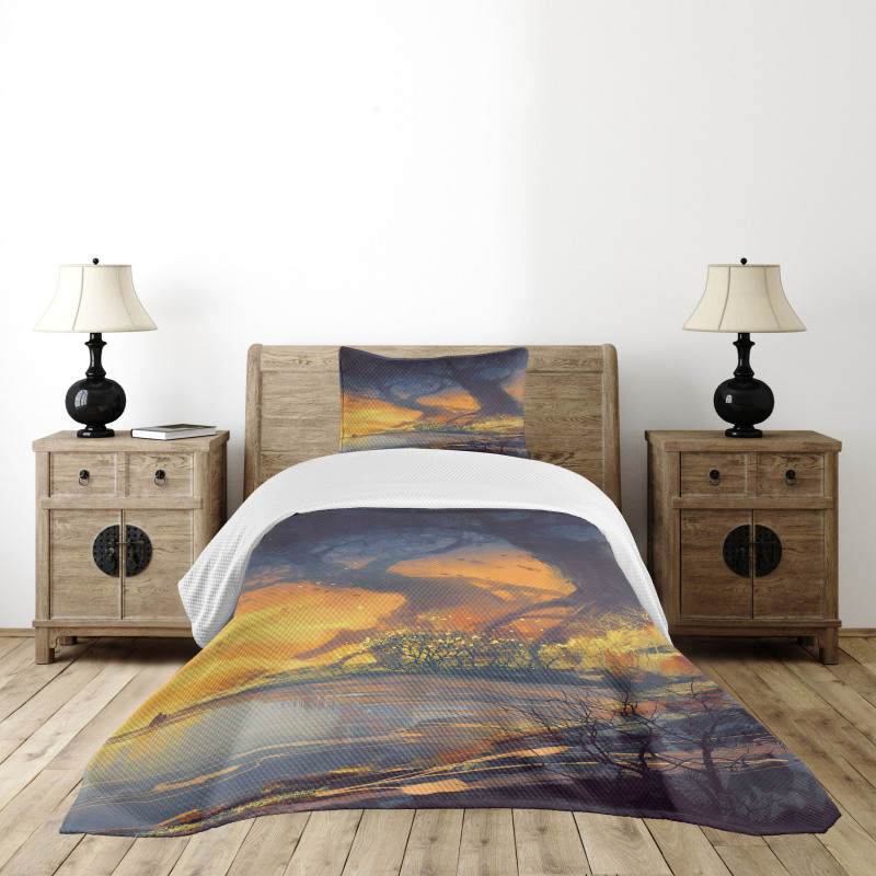 Big Tree Huge Roots Art Bedspread Set