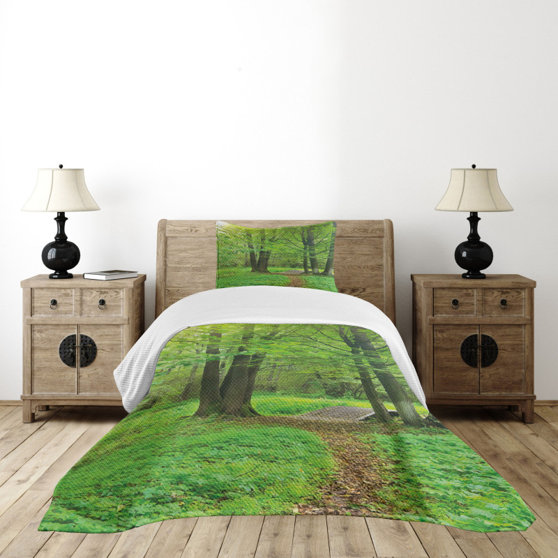 Summer Trees Tranquil Bedspread Set