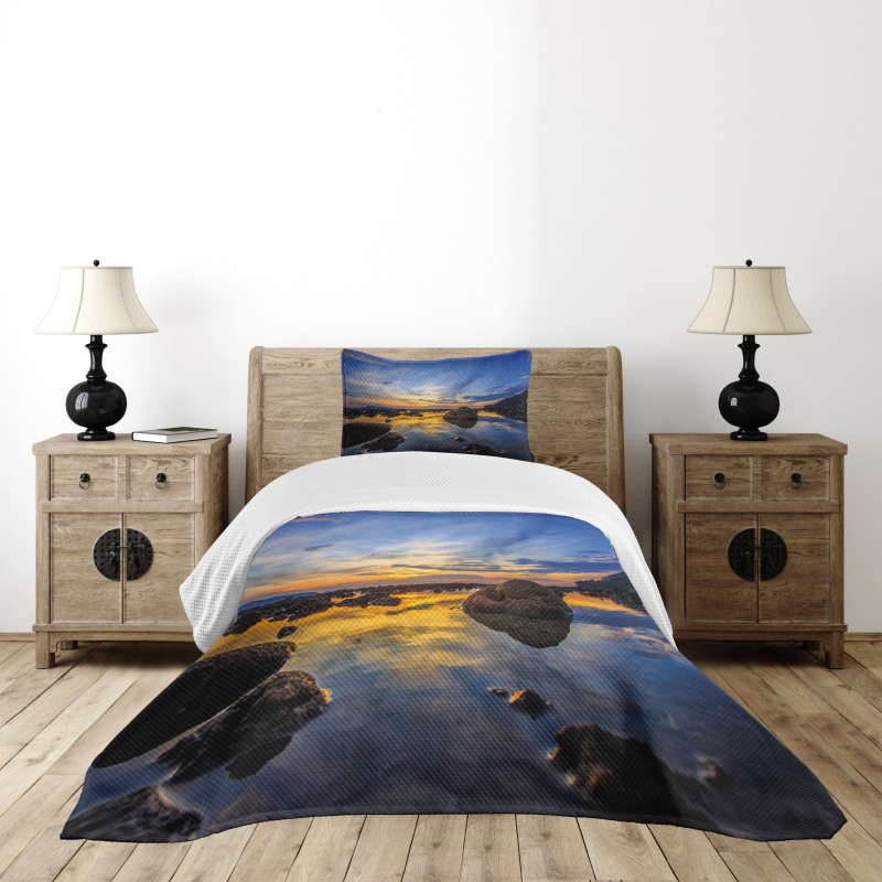 Twilight Rocky Shore Bedspread Set