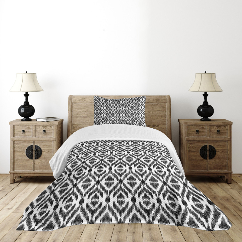 Sketchy Seem Rectangular Bedspread Set