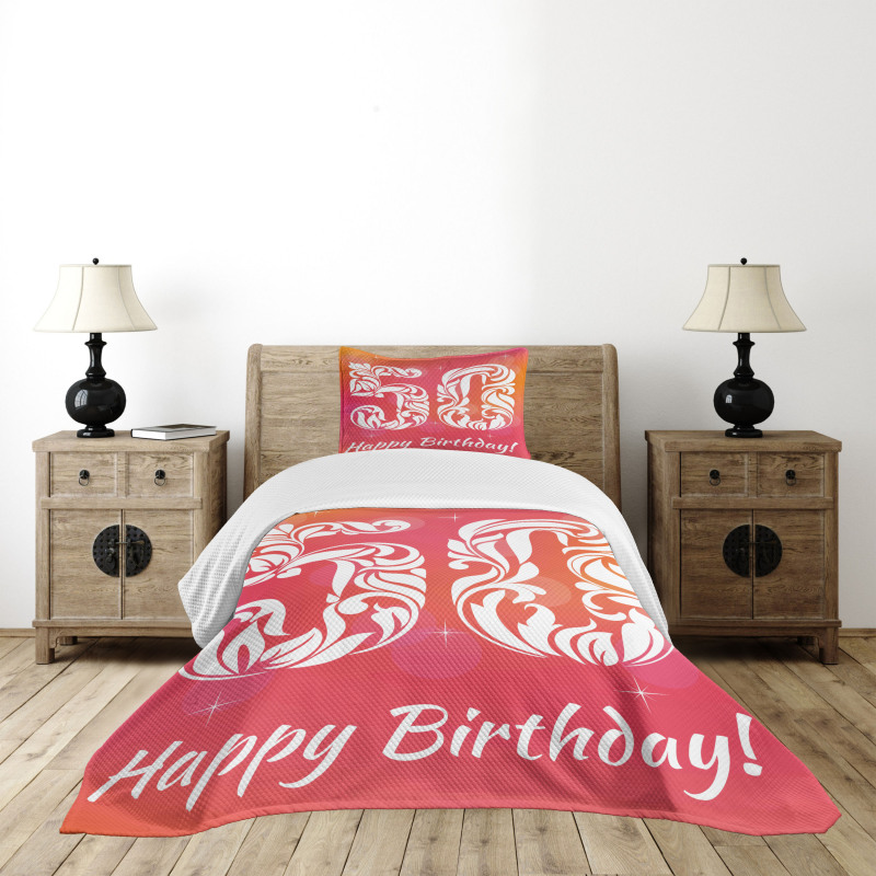 Swirls and Stars Bedspread Set