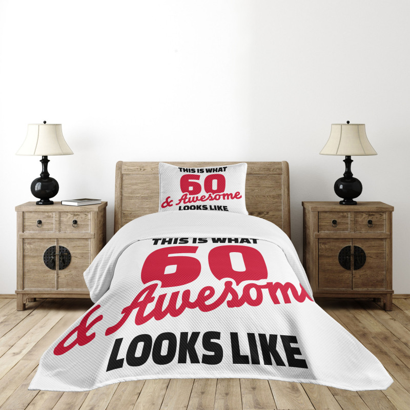 Words 60 Bedspread Set