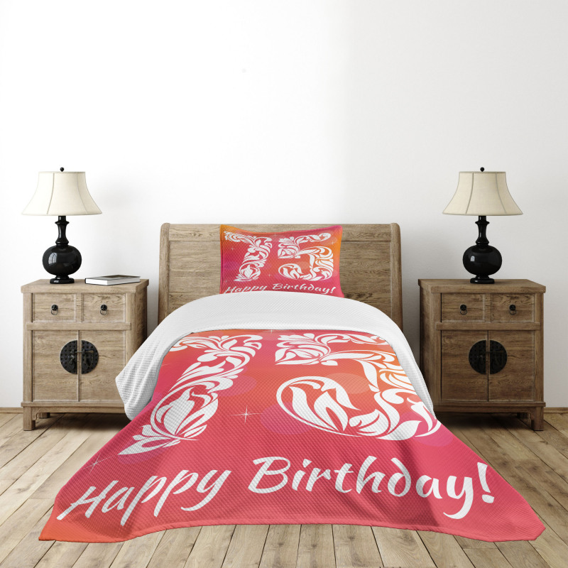 75 Swirls Bedspread Set