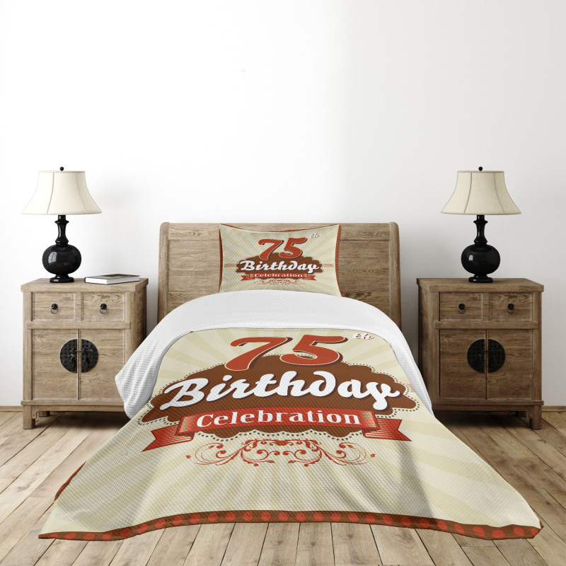 Birthday Age Number Bedspread Set