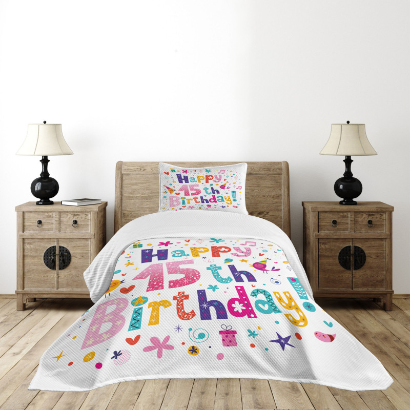 Teenage Girl Birthday Bedspread Set