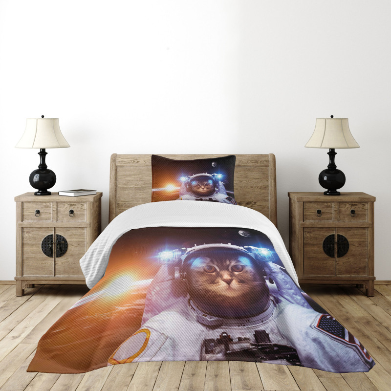 Sun Lunar Eclipse Bedspread Set