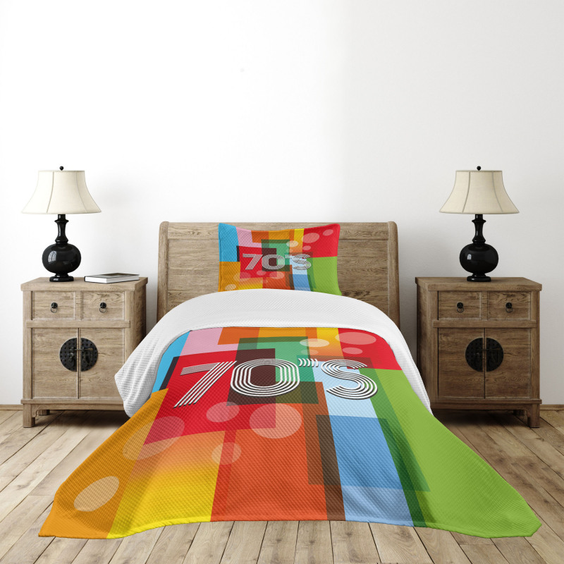 Retro Art Seventies Bedspread Set