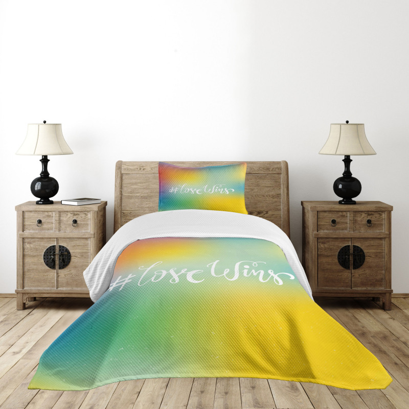 Romantic LGBT Community Bedspread Set