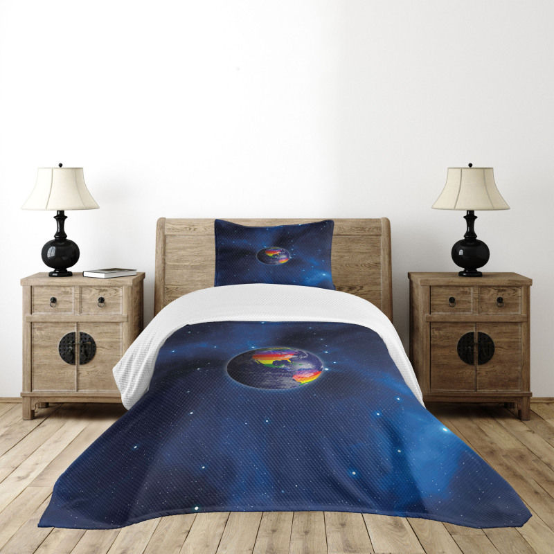 Earth LGBT Colors Bedspread Set