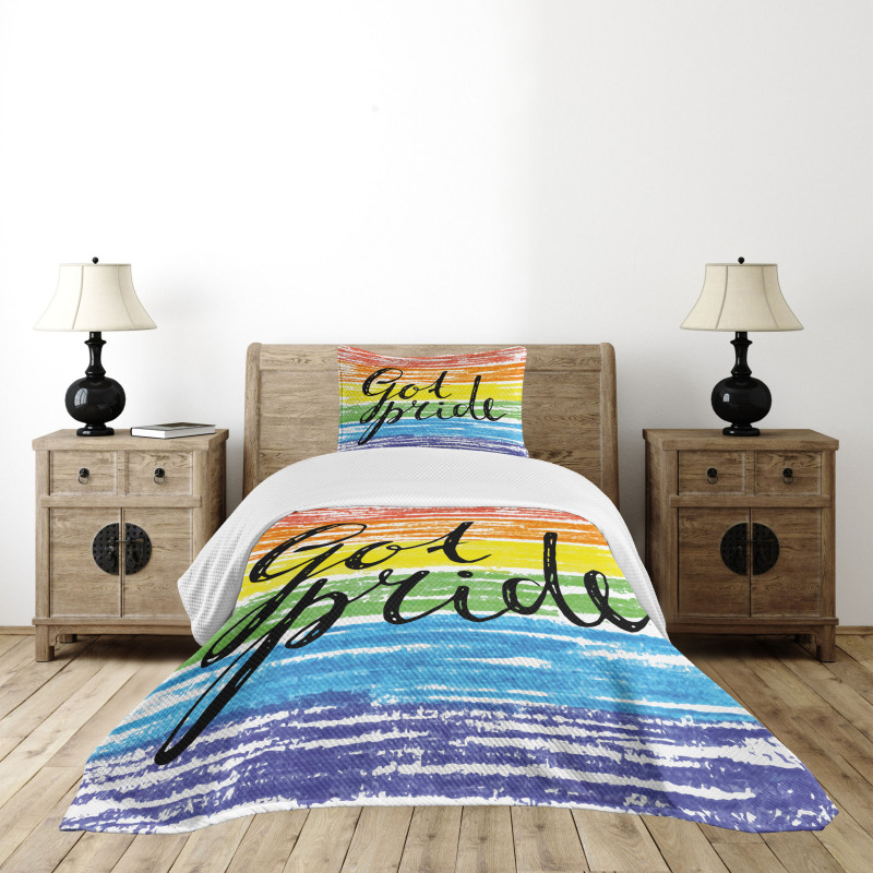 Got Pride Sketchy Art Bedspread Set