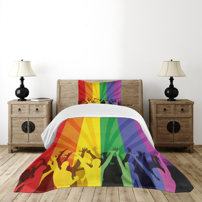 People Celebrating Event Bedspread Set