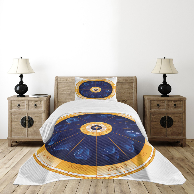 Birth Chart Horoscope Bedspread Set