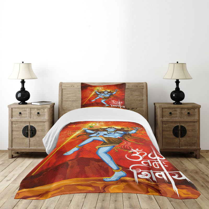 Sacred Vivid Design Bedspread Set