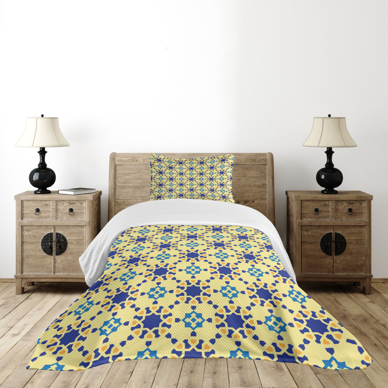 Moroccan Motif Folk Bedspread Set