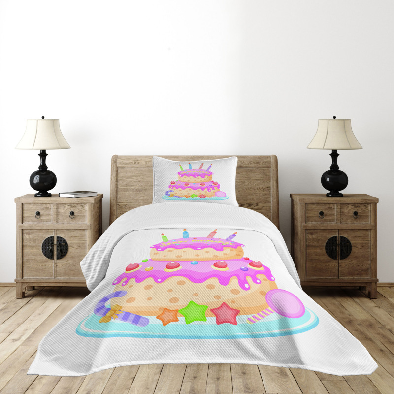 Candles and Candies Bedspread Set