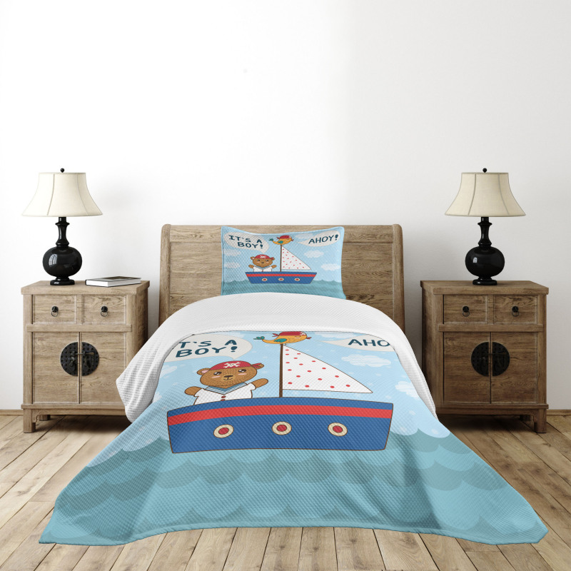 Baby Shower Bear Bedspread Set