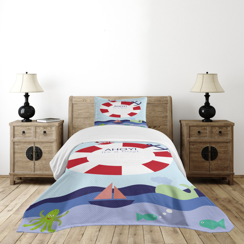 It's a Boy Maritime Bedspread Set