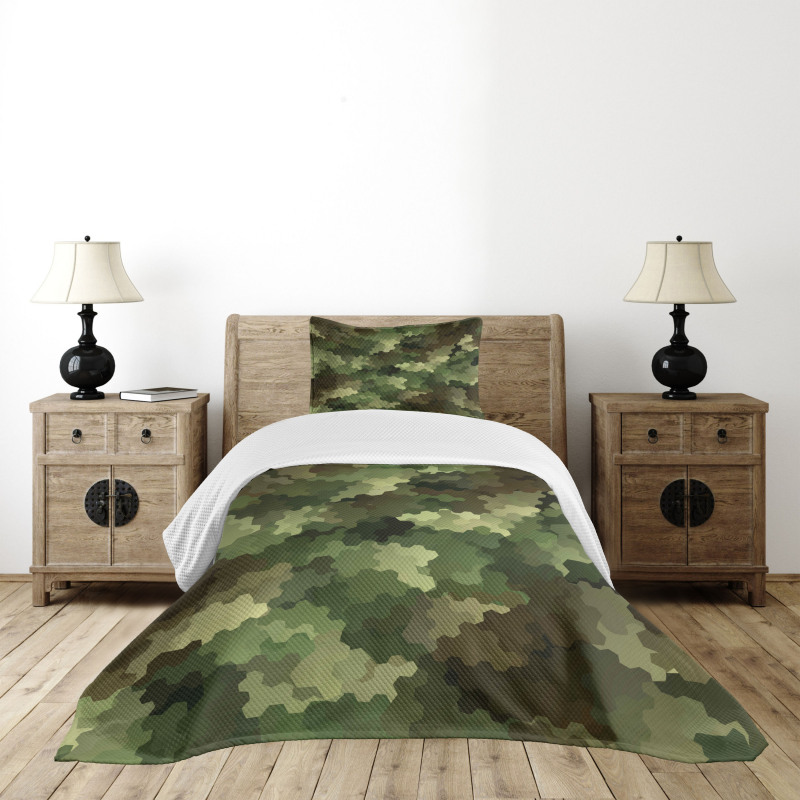 Glass Effect Abstract Bedspread Set