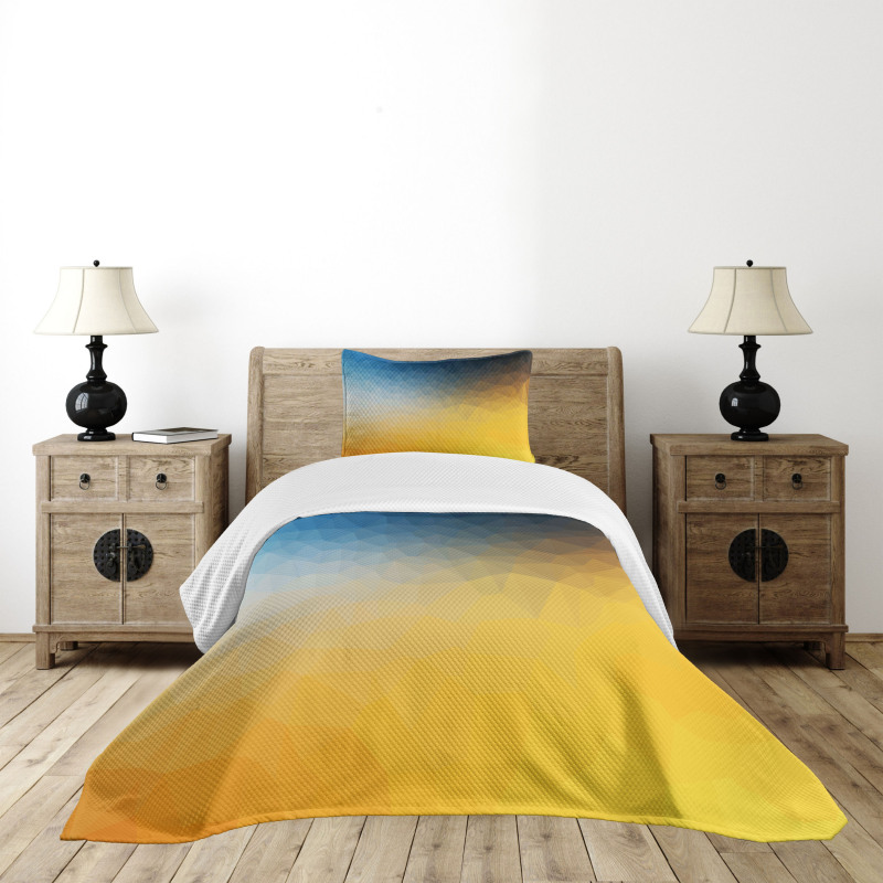 Polygon Fractal Bedspread Set