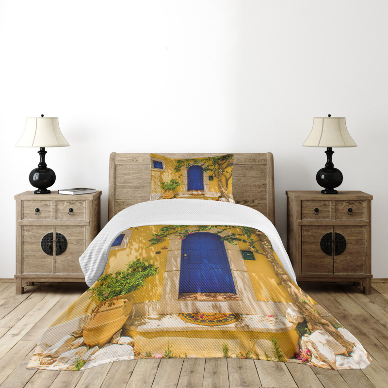 Greek House Bedspread Set