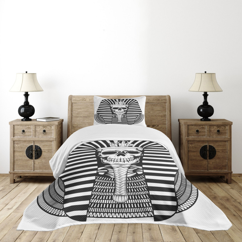 Egypt Pharaoh Ruler Mummy Bedspread Set