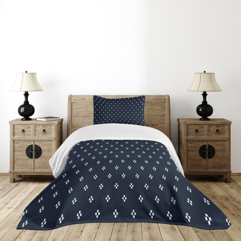 Navy Inspired Pattern Bedspread Set