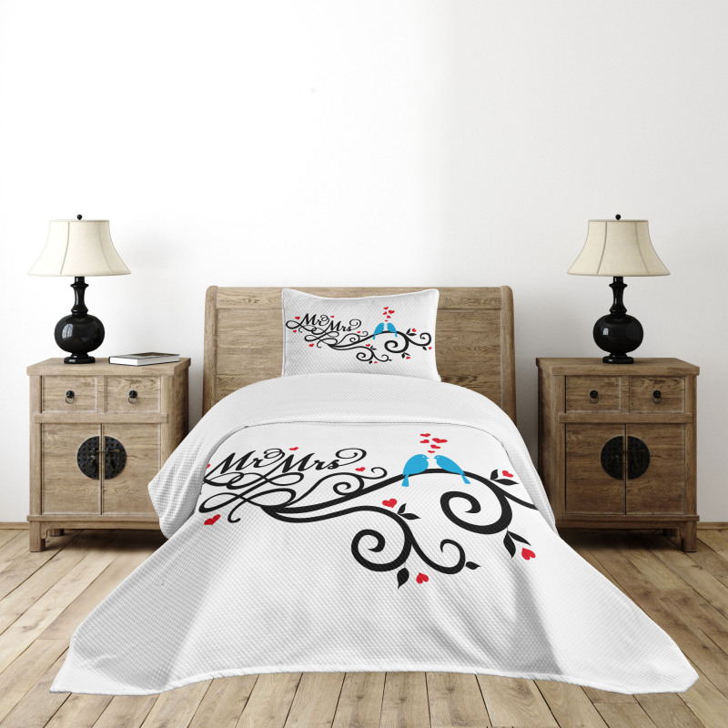 Mr. Mrs. Birds Branch Bedspread Set