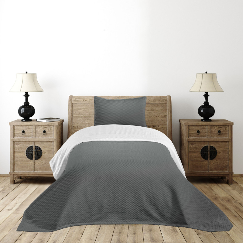 Plain Colored Dark Abstract Bedspread Set