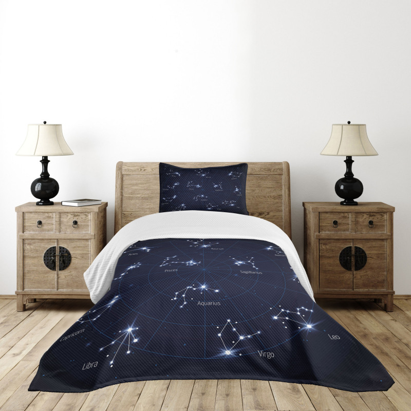 Horoscope Chart Bedspread Set