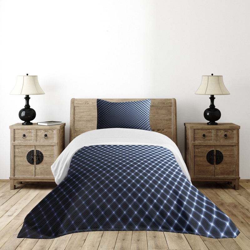 Checkered Halftone Bedspread Set