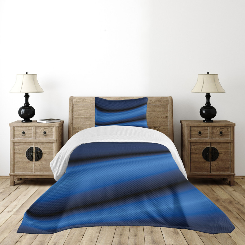 Abstract Wavy Blurry Bedspread Set