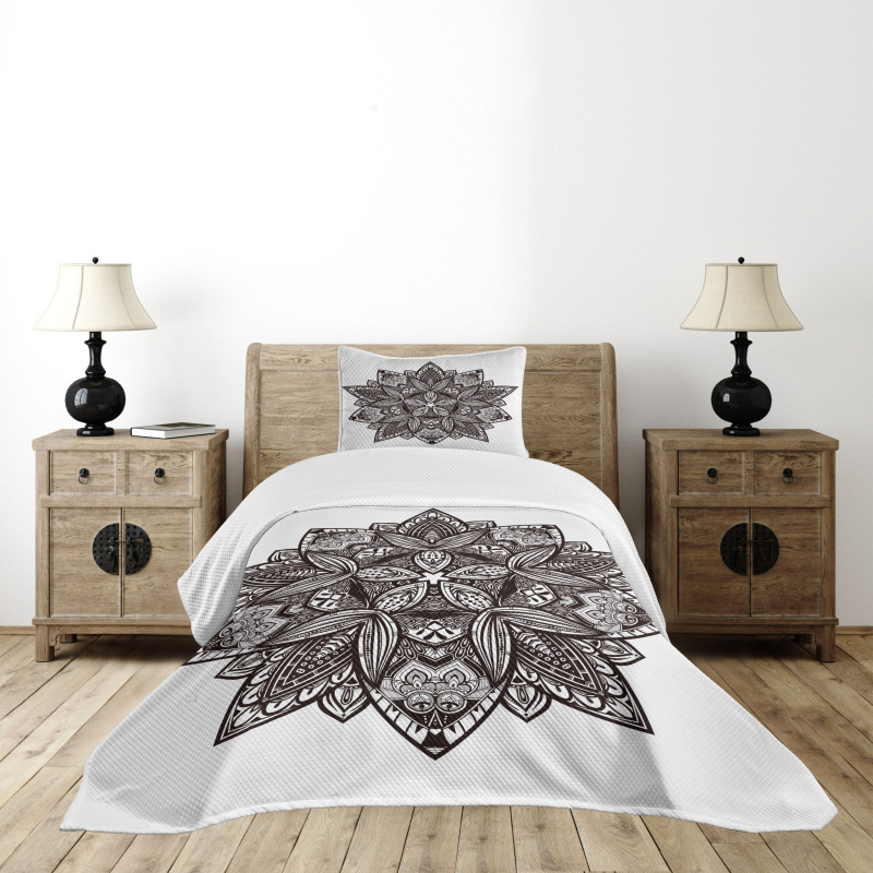 Floral Tattoo Art Bedspread Set