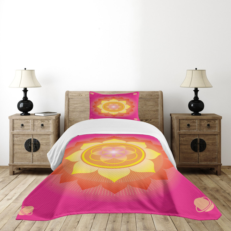 Lotus Planet Astral Cosmic Bedspread Set
