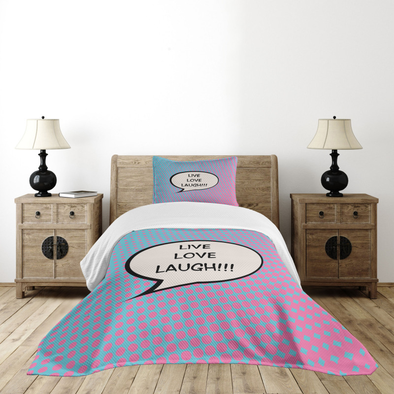 Pop Art Comic Bedspread Set