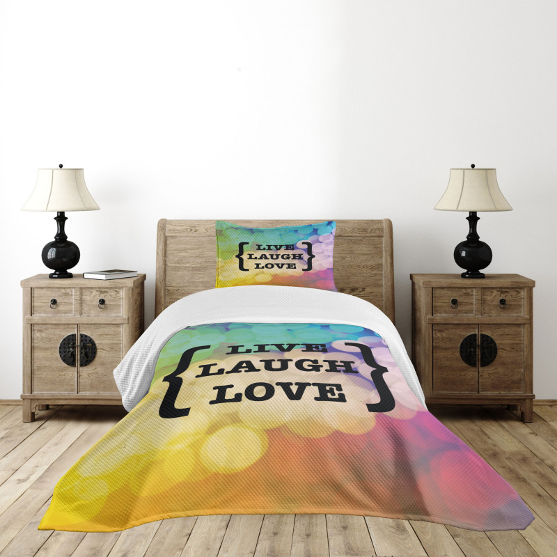 Wise Phrase Bedspread Set