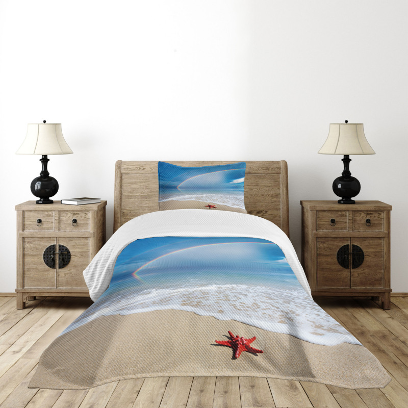 Rainbow Ocean Bedspread Set