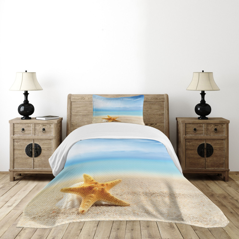 Scallop Sea Star Bedspread Set