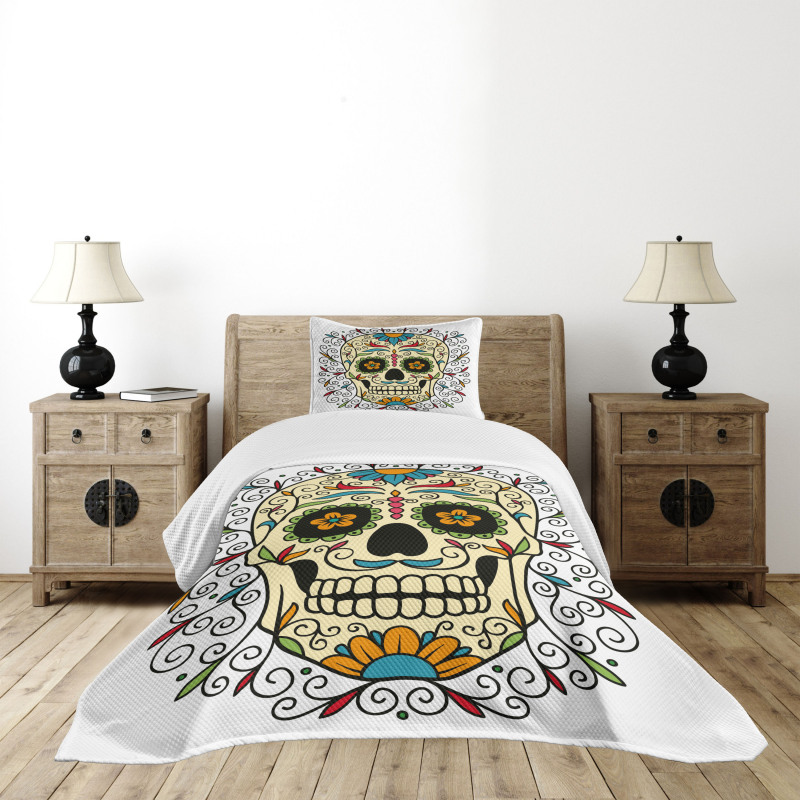 Calavera Featured Bedspread Set