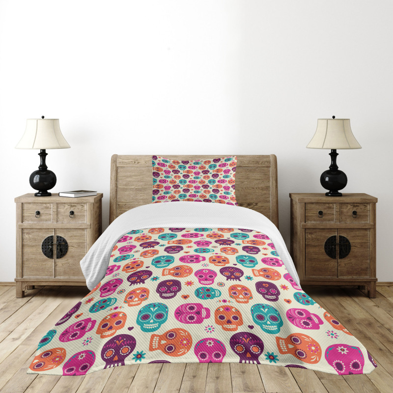 Hearts Flora Bedspread Set