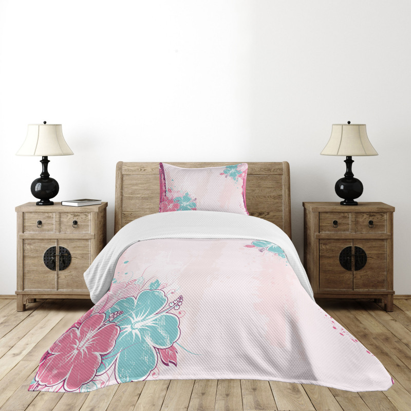 Bouquet of Hibiscus Art Bedspread Set