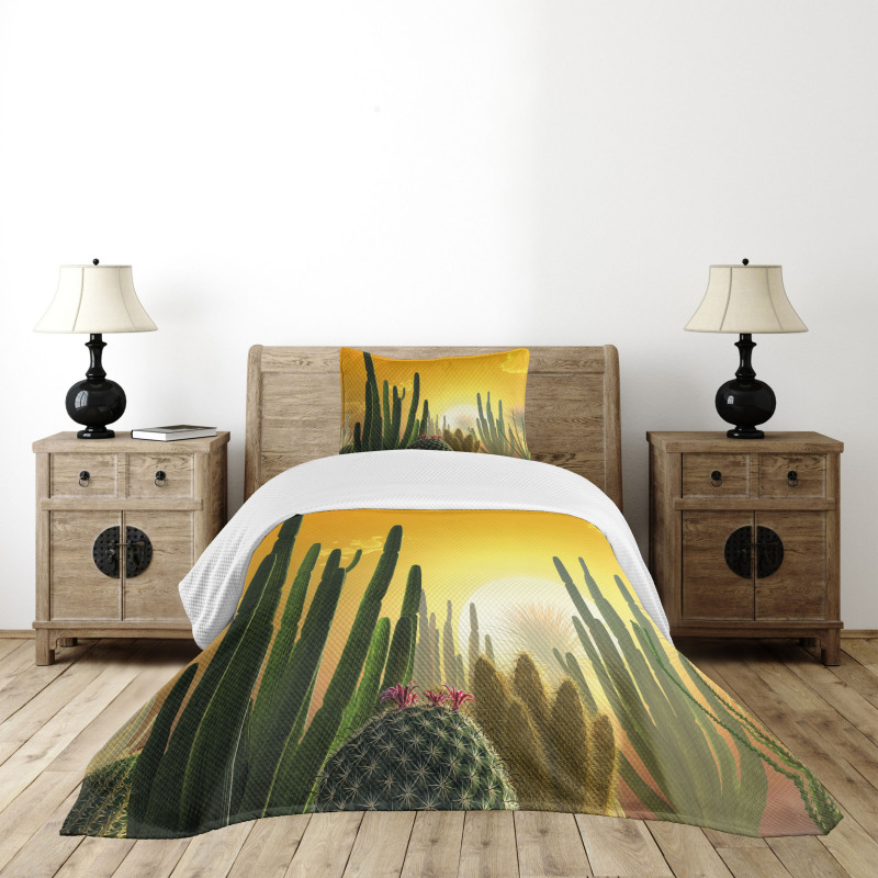 Sunset Desert Ecology Bedspread Set