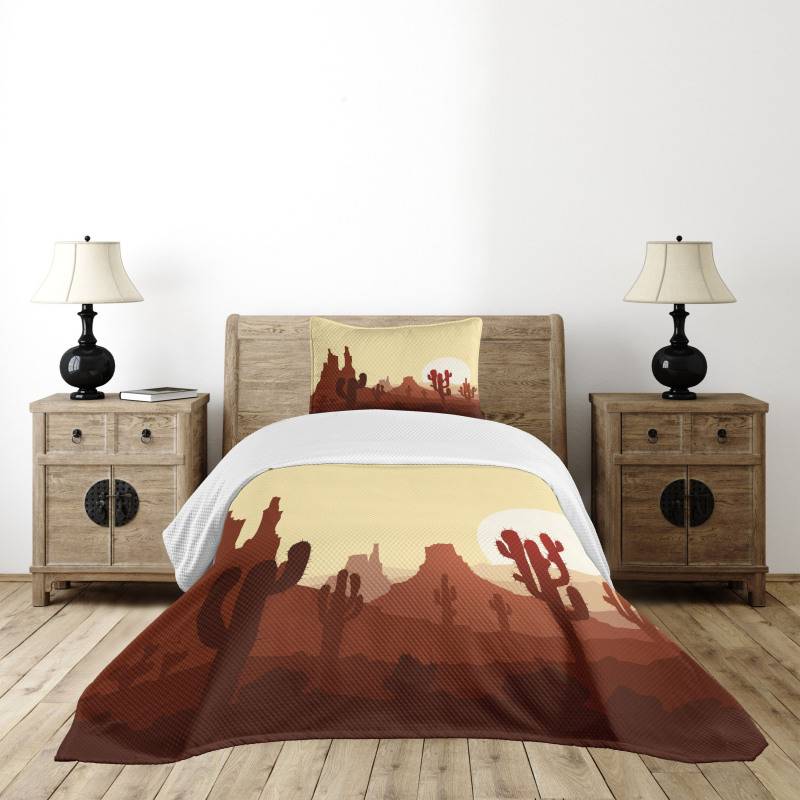 Arid Country Eco Sunset Bedspread Set