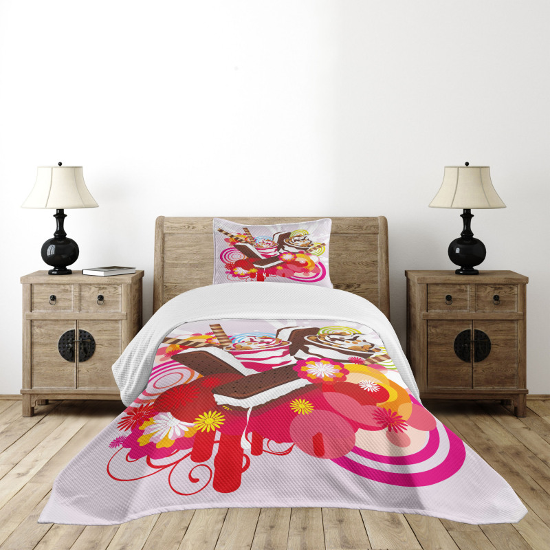 Flowers Deserts Bedspread Set